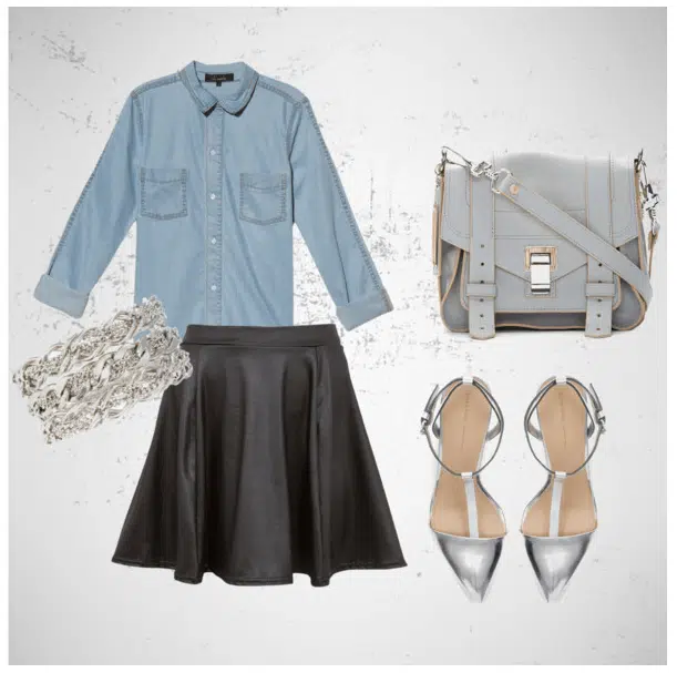 Fashion-spiration ~ Chambray and silver