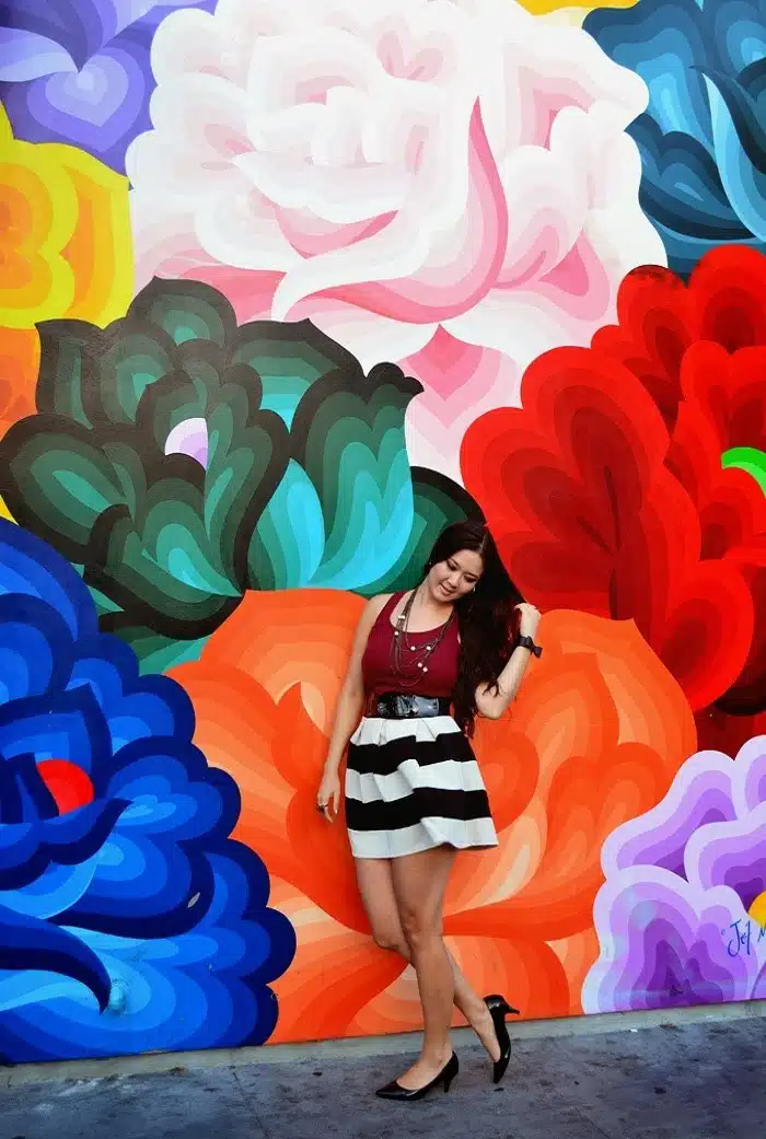 black and white skirt