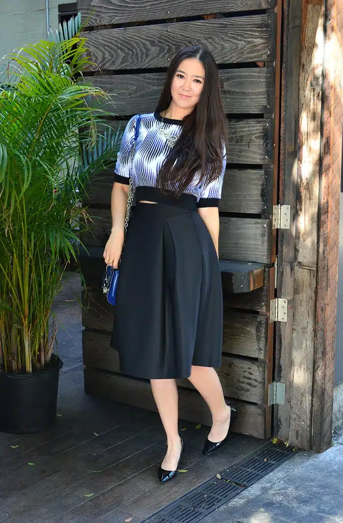 outfit with full skirt