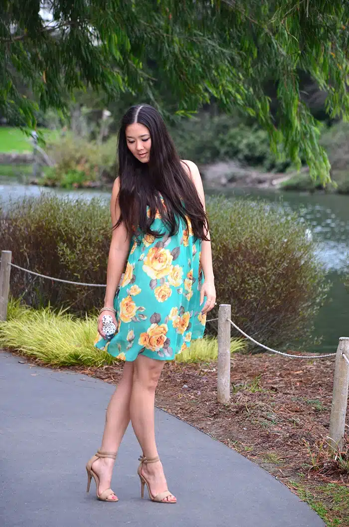 floral dress fashion blog