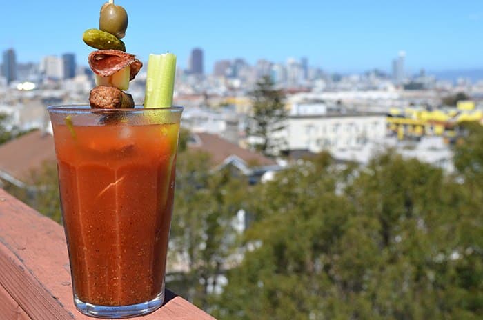 bloody mary accompaniments - Best Bloody Mary recipe by popular San Francisco lifestyle blogger What The Fab