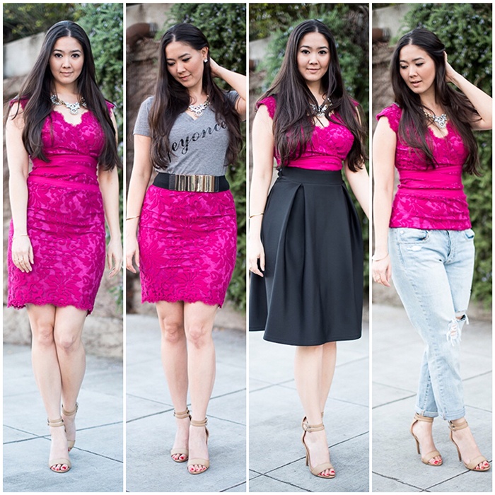 four ways to style a dress