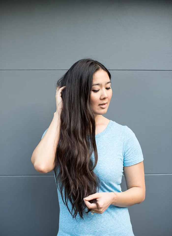 No Heat Beach Waves Hair Tutorial featured by popular San Francisco style blogger, What The Fab