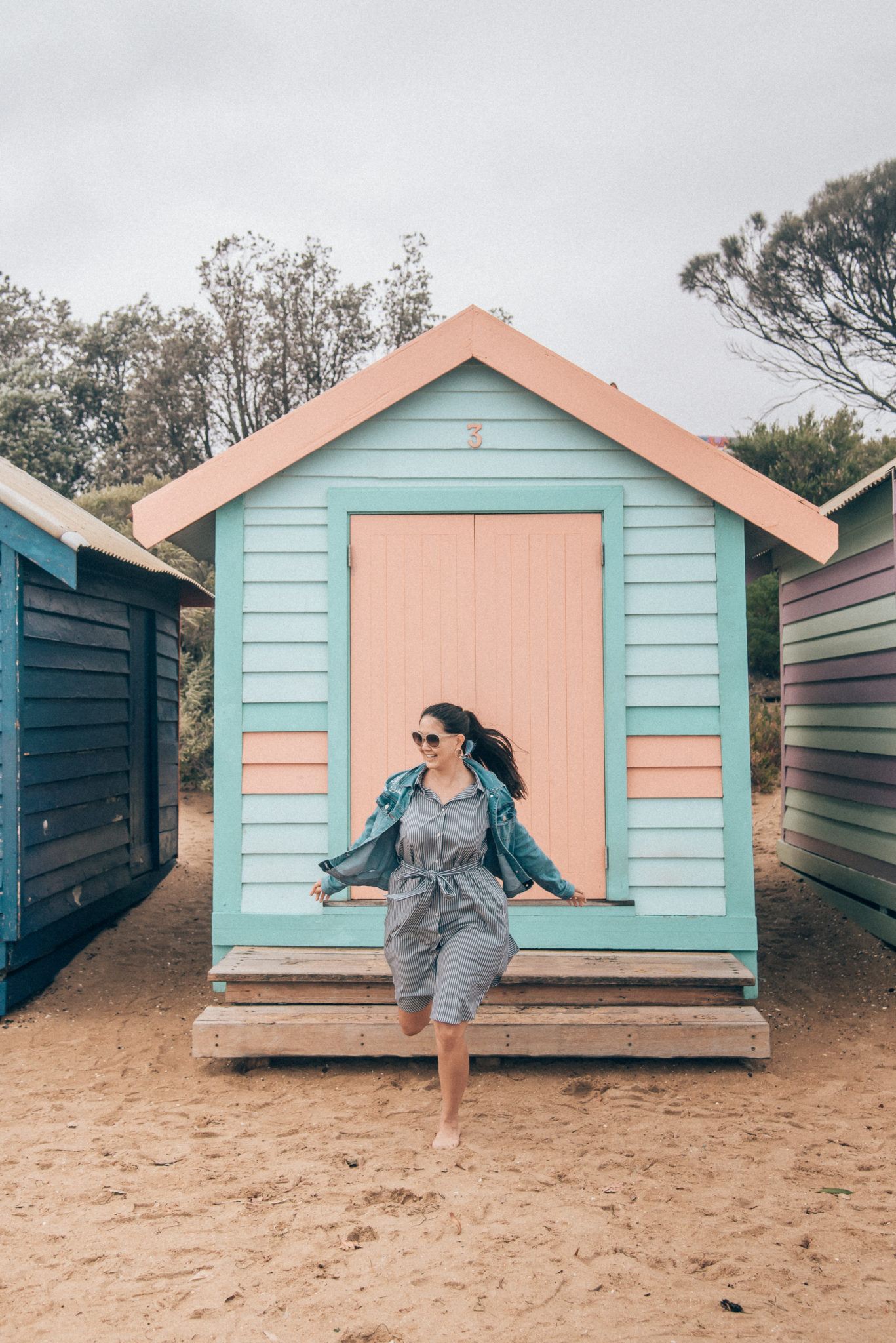Visiting the iconic Brighton Bathing Boxes featured by popular San Francisco travel blogger, What The Fab