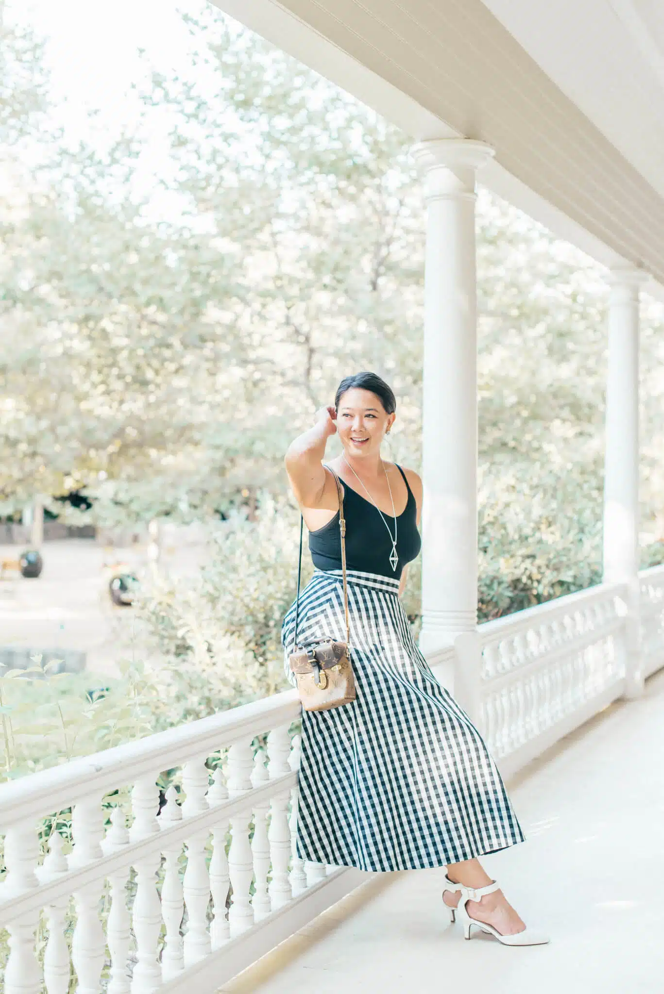 Amazon | Vacation | Travel Style | Kate Spade Gingham Circle Skirt in the Napa Valley featured by top San Francisco fashion blog What The Fab