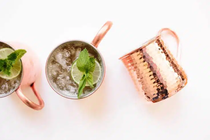 Ingredients in a Moscow Mule, by lifestyle blogger What The Fab