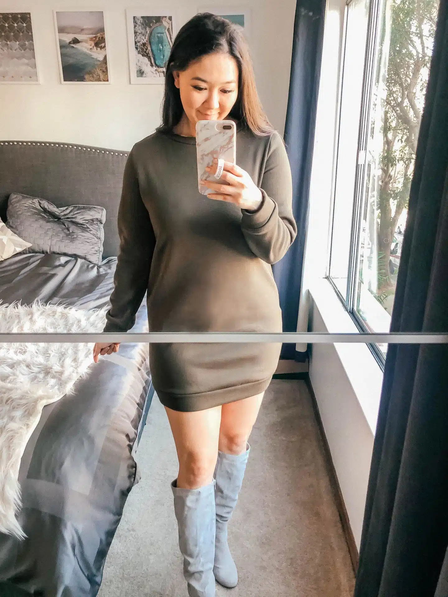 Cute and comfy Thanksgiving sweater dresses under $50