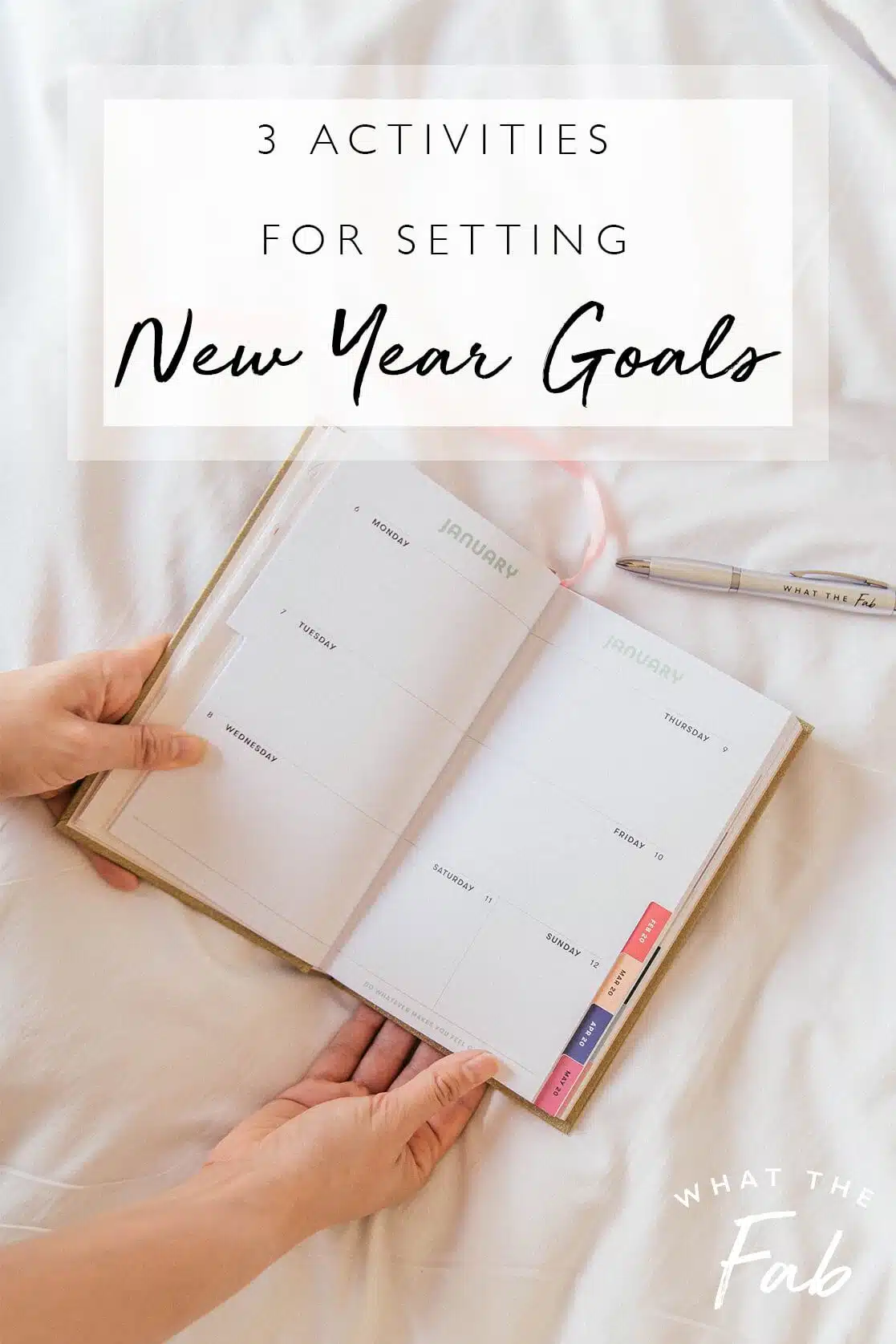 How to set goals for the year, by blogger What The Fab