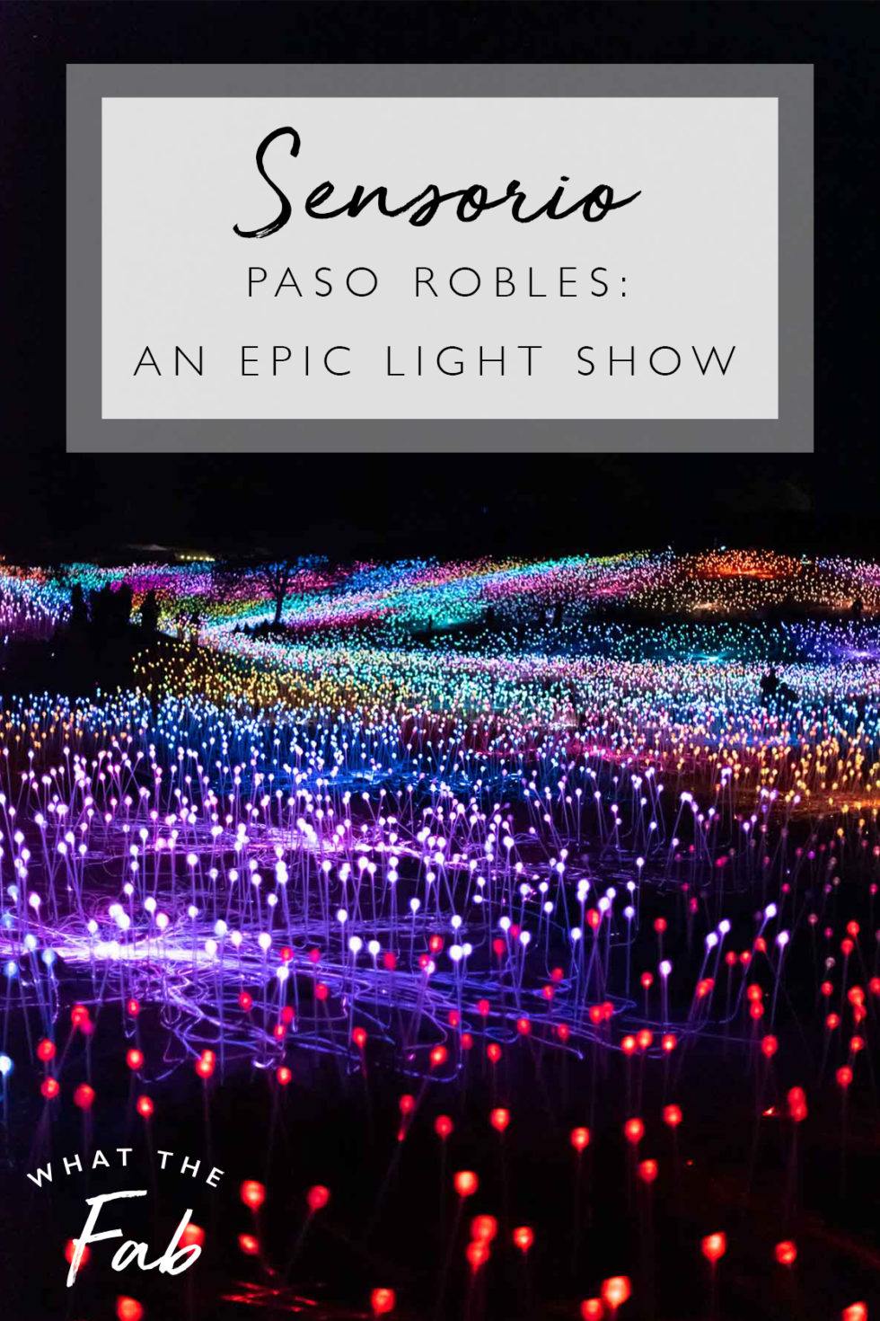 Everything You Need To Know Sensorio Field of Lights Paso Robles 2023