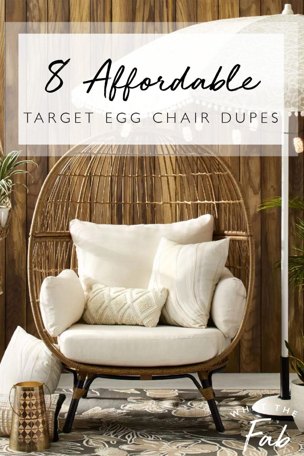 8 Affordable and Super Cute Egg Chairs 2023 Target Egg Chair Dupes