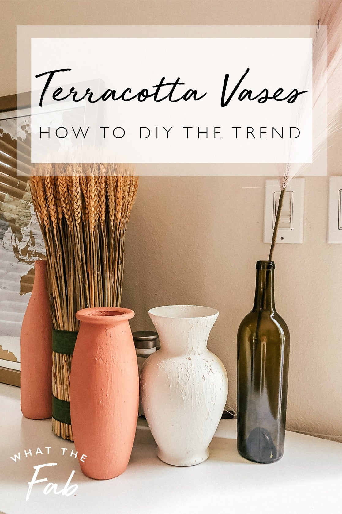 How to make DIY Terracotta Vases, by lifestyle blogger What The Fab