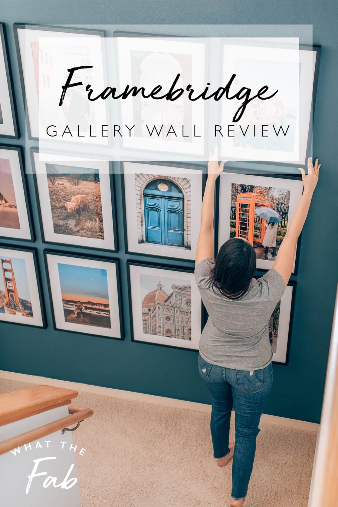 Framebridge gallery wall, by lifestyle blogger What The Fab