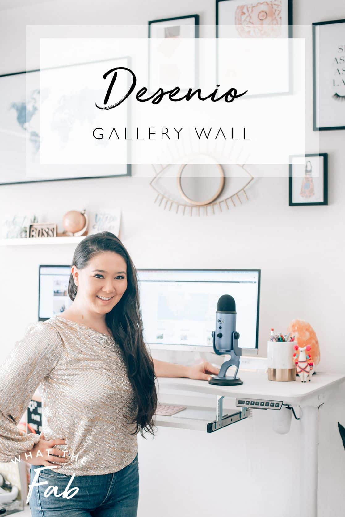 Desenio gallery wall, by lifestyle blogger What The Fab