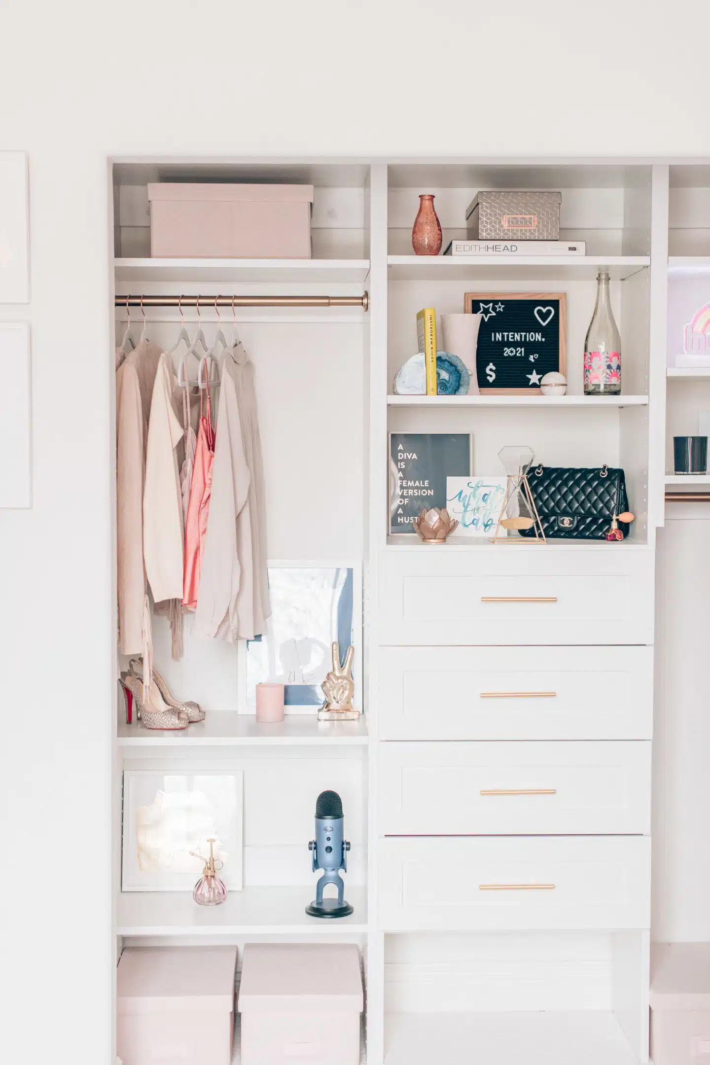 Modular closets cloffice design, by lifestyle blogger What The Fab