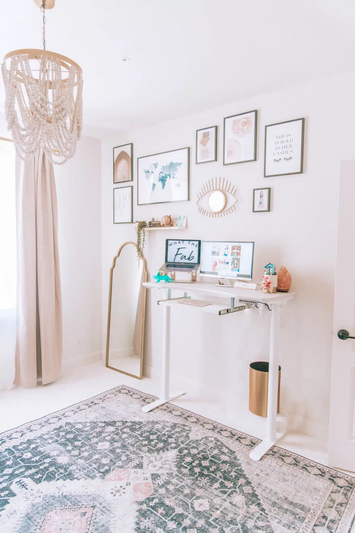 Blogger office design, by lifestyle blogger What The Fab