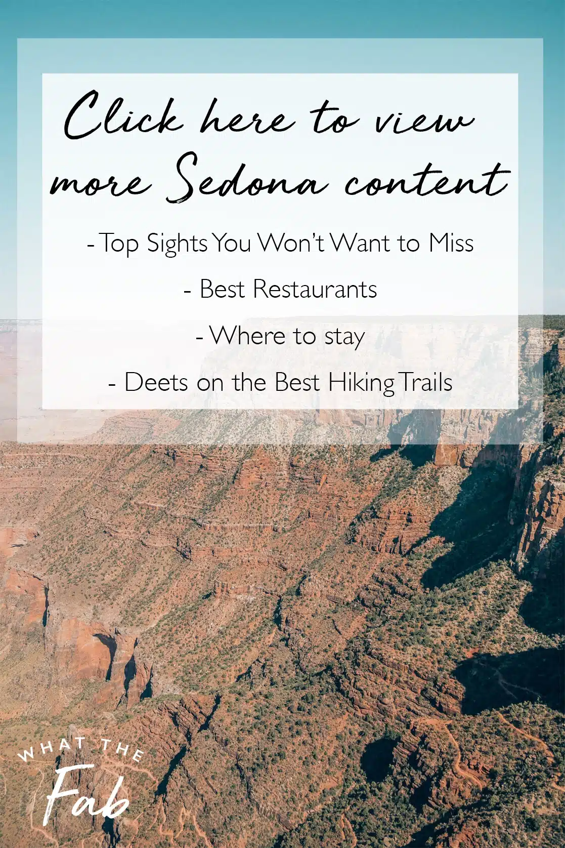 Sedona Travel Guides by Travel Blogger What The Fab