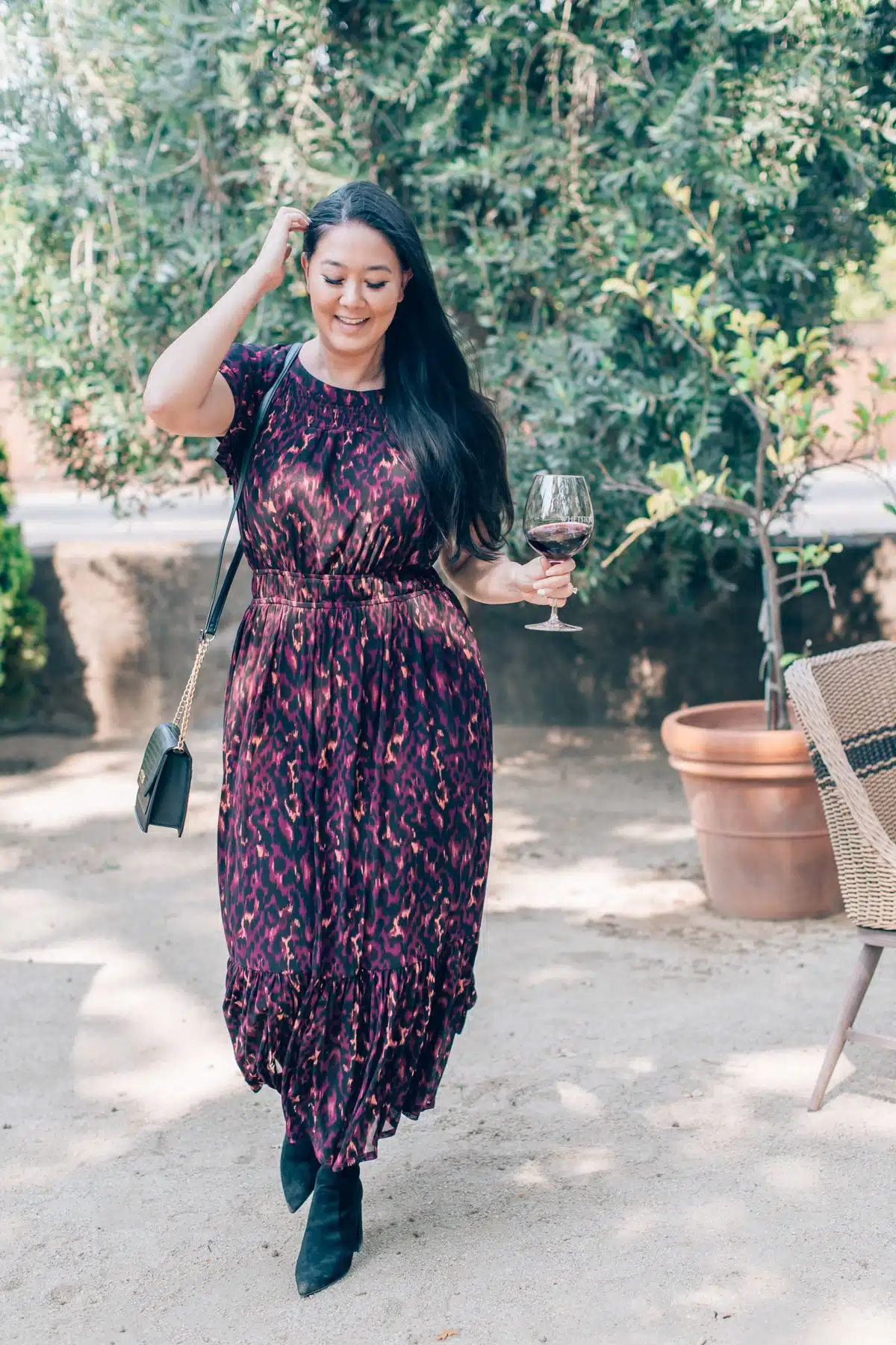 Napa wine tasting dress, by travel blogger What The Fab
