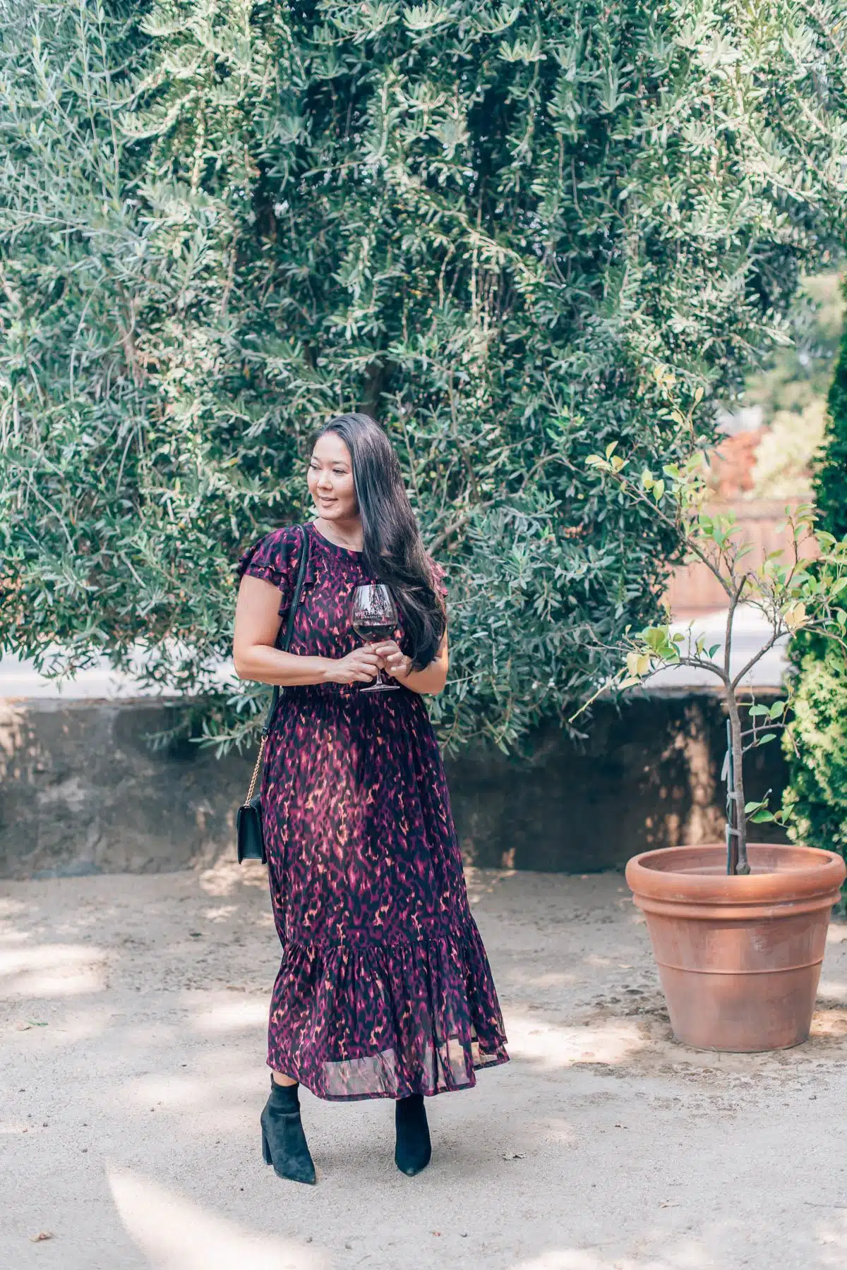 Napa wine tasting dress, by travel blogger What The Fab