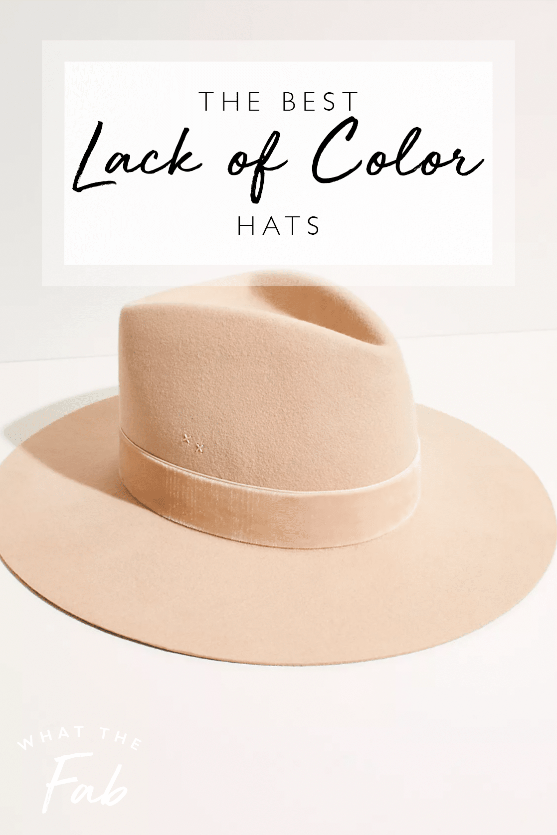 Lack of Color hats, by Blogger What The Fab
