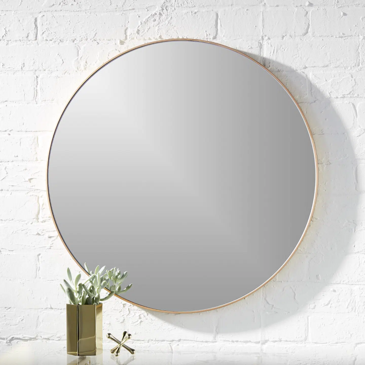Brass Mirror, by Blogger What The Fab