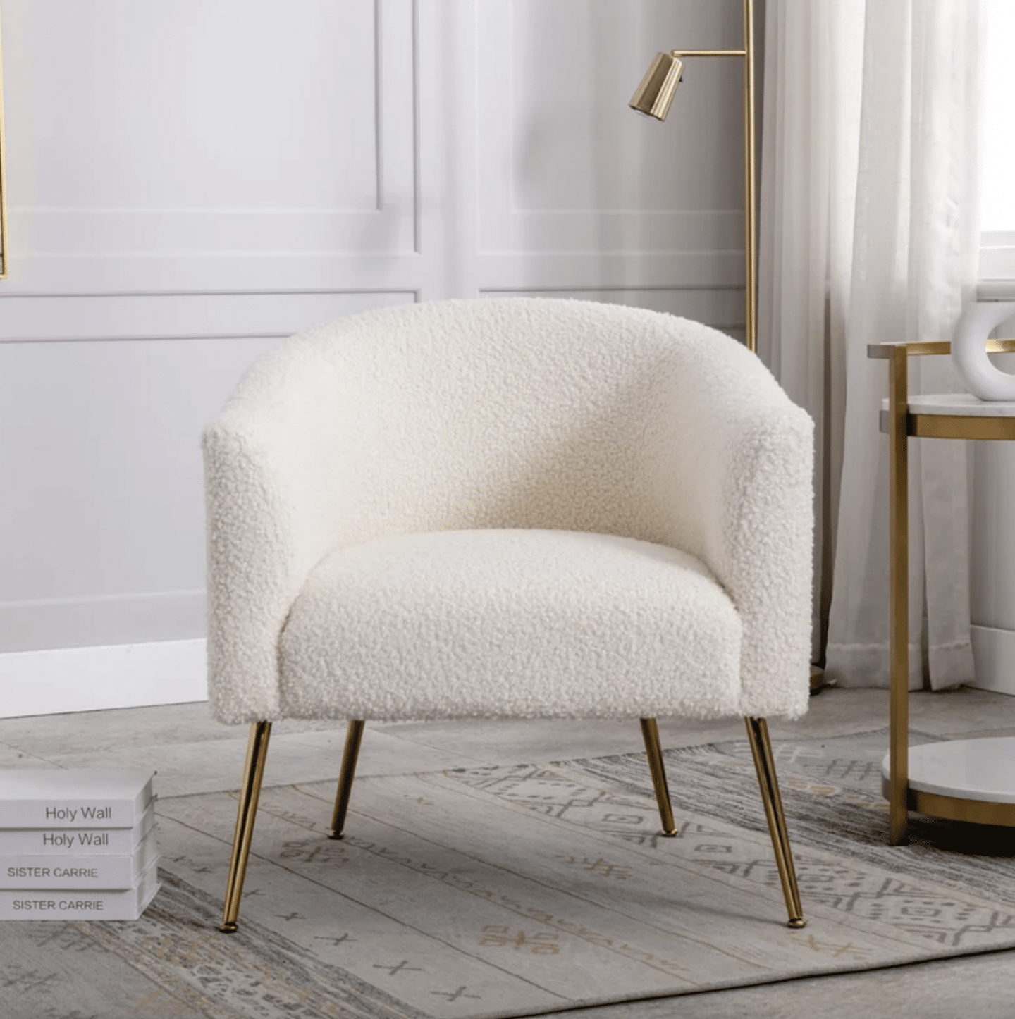 Sherpa Accent Chair, by Blogger What The Fab