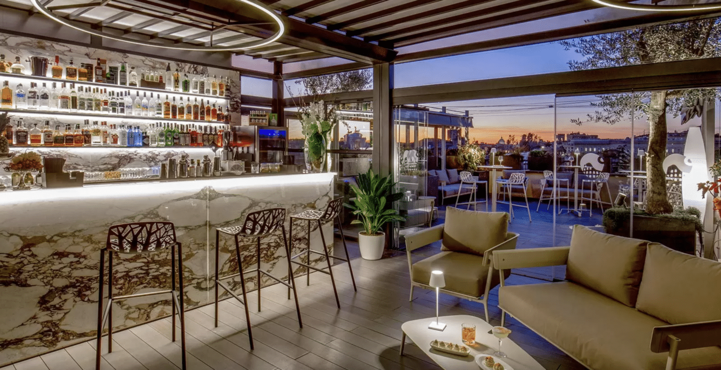 rooftop bars in Rome, by Travel Blogger What The Fab