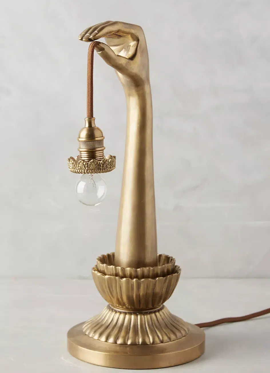 Antique Brass Lamps, by lifestyle blogger What The Fab