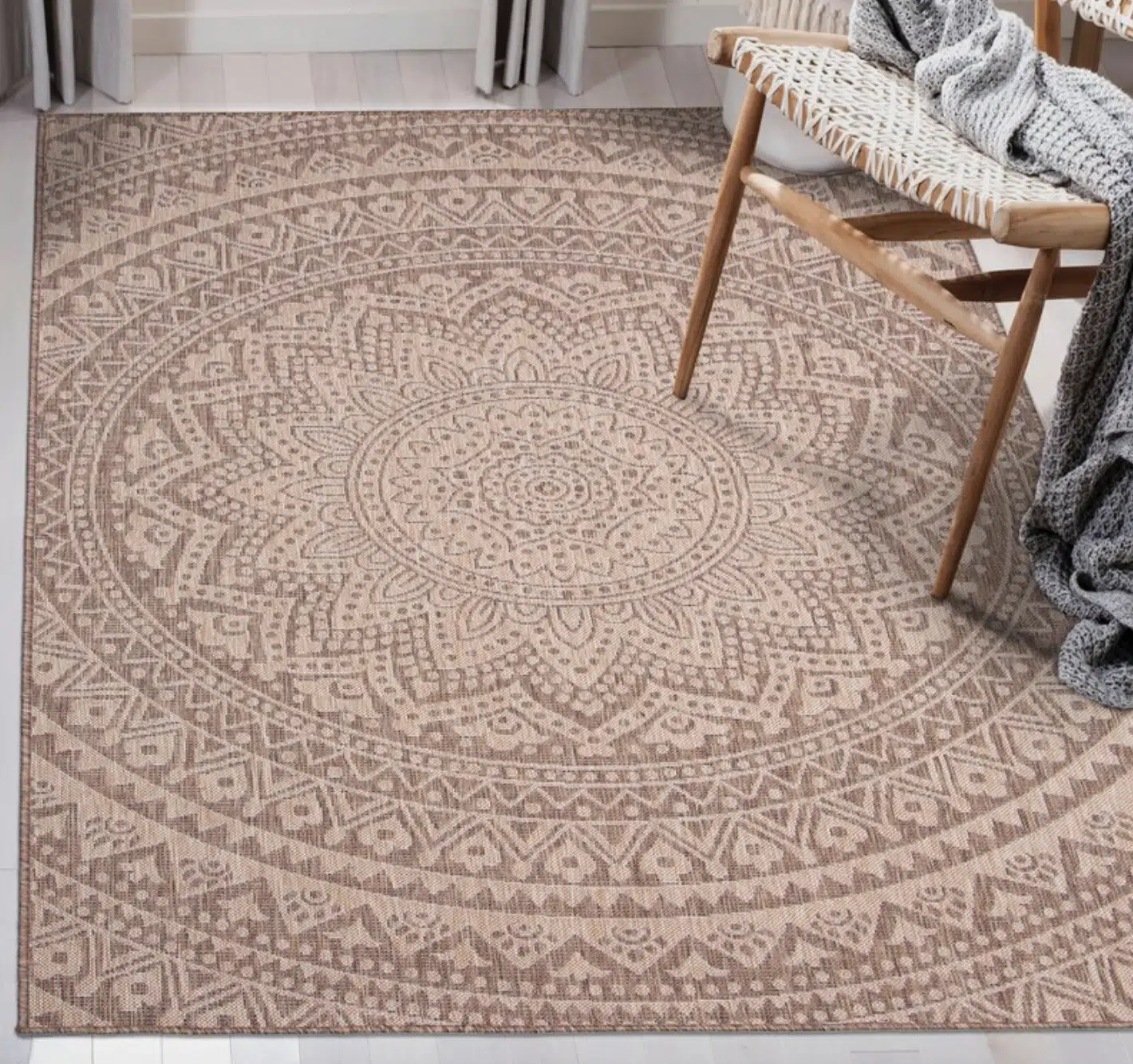 Boho Outdoor rugs, by lifestyle blogger What the Fab