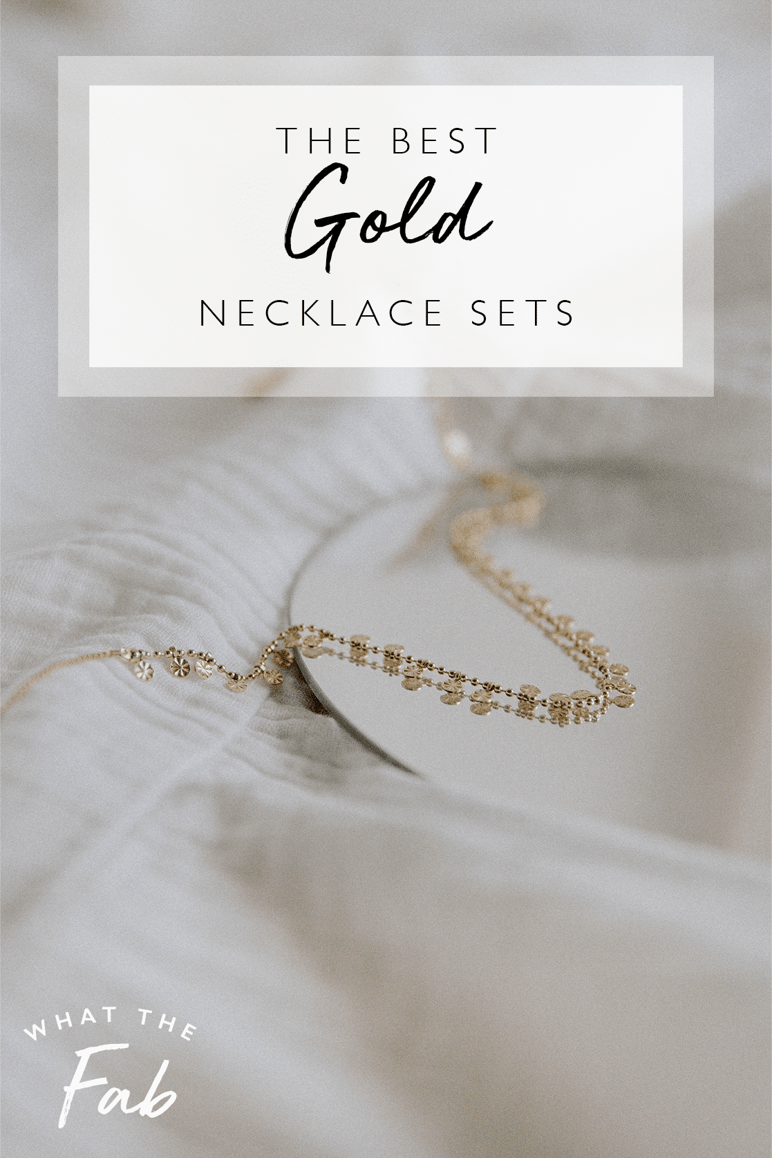 Gold Necklace Sets, by Blogger What The Fab