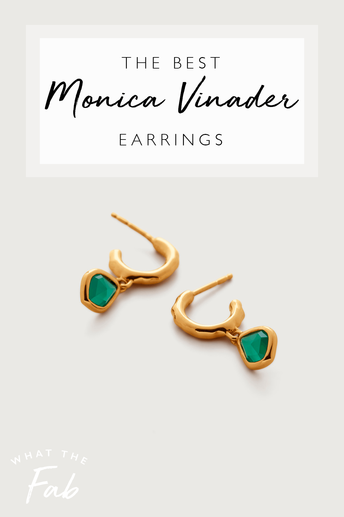 Monica Vinader Earrings, by Blogger What The Fab