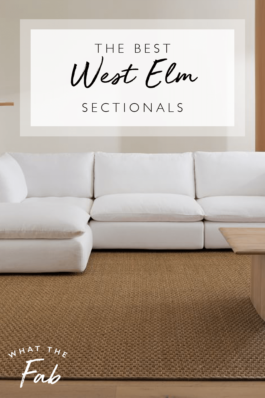 West Elm Sectional, bu Blogger What The Fab