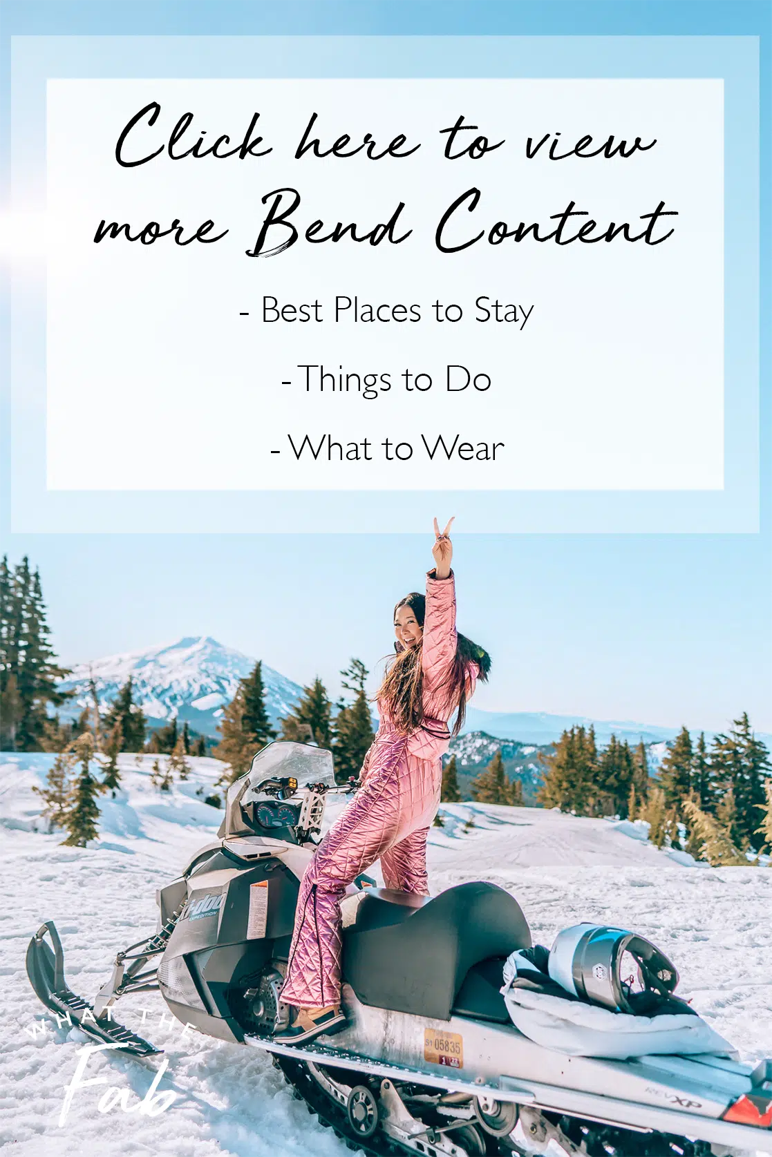 things to do in Bend Oregon by travel blogger What The Fab