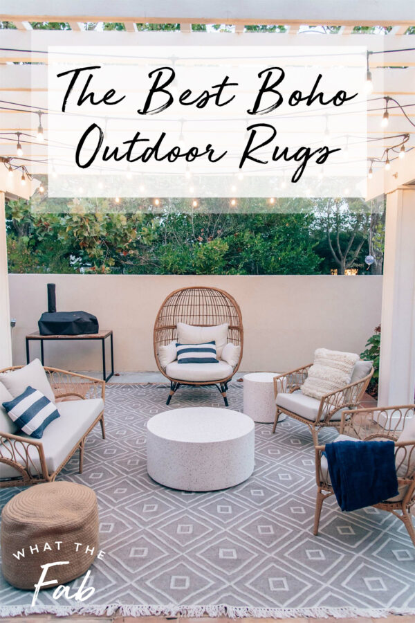 Boho Outdoor Rugs This Summer's MustHave Outdoor Decor