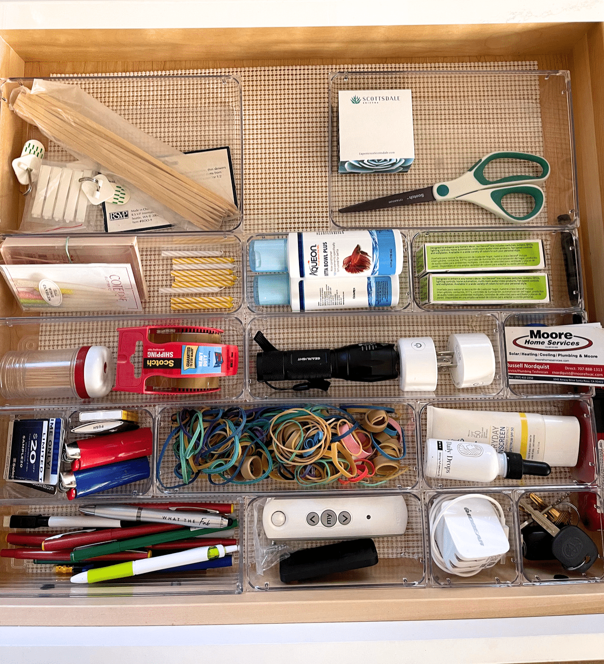 acrylic junk drawer organizers