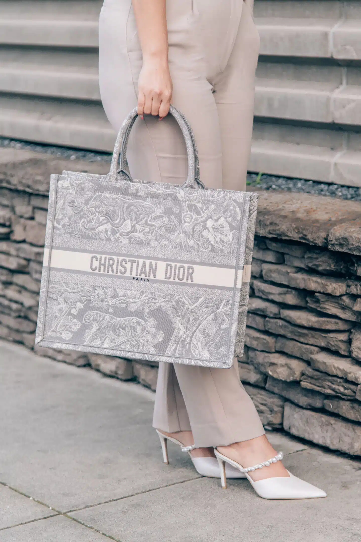 The best Christian dior tote bag dupe, by fashion blogger What The Fab