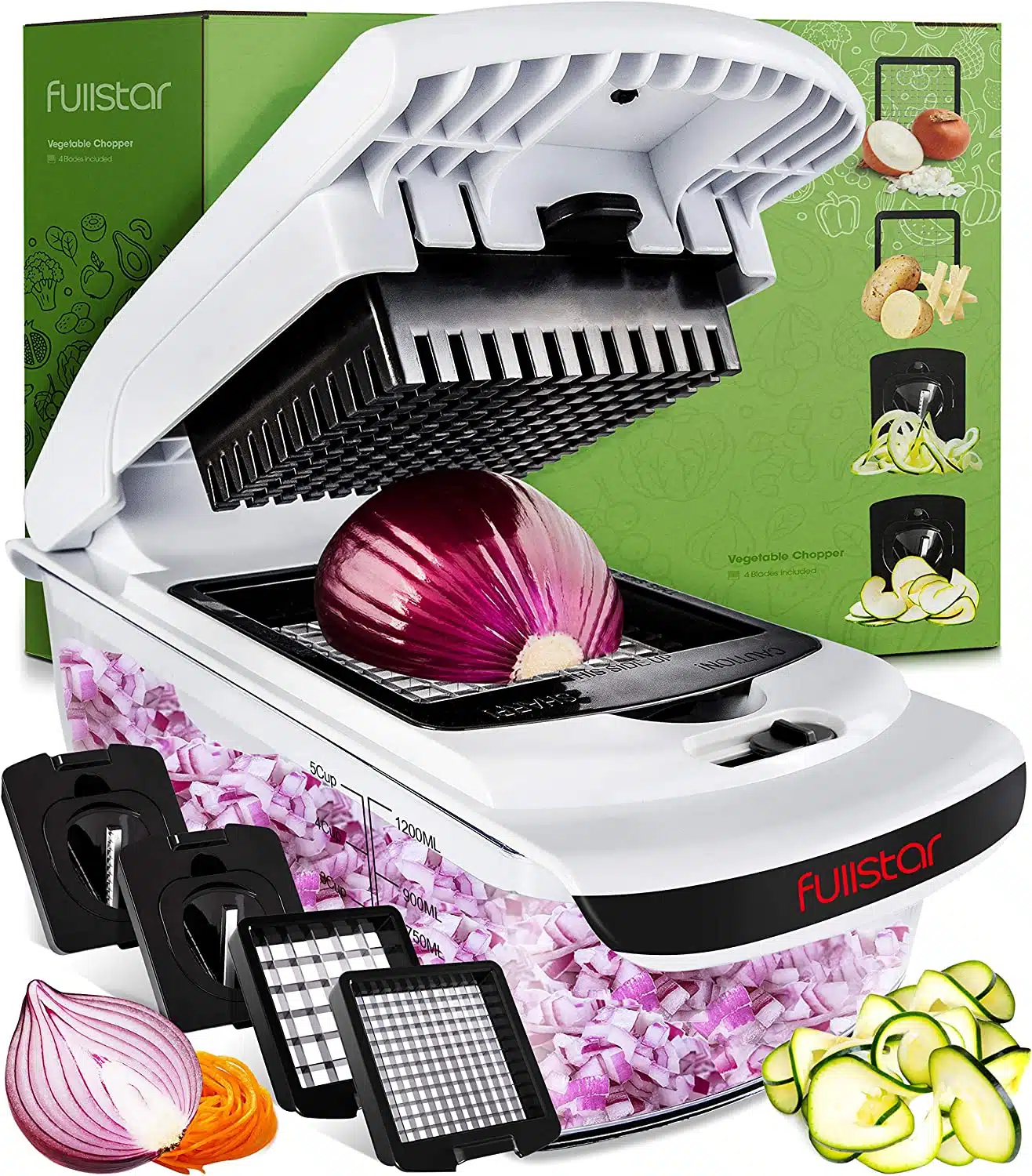 automatic vegetable chopper with storage an  amazon kitchen gadget