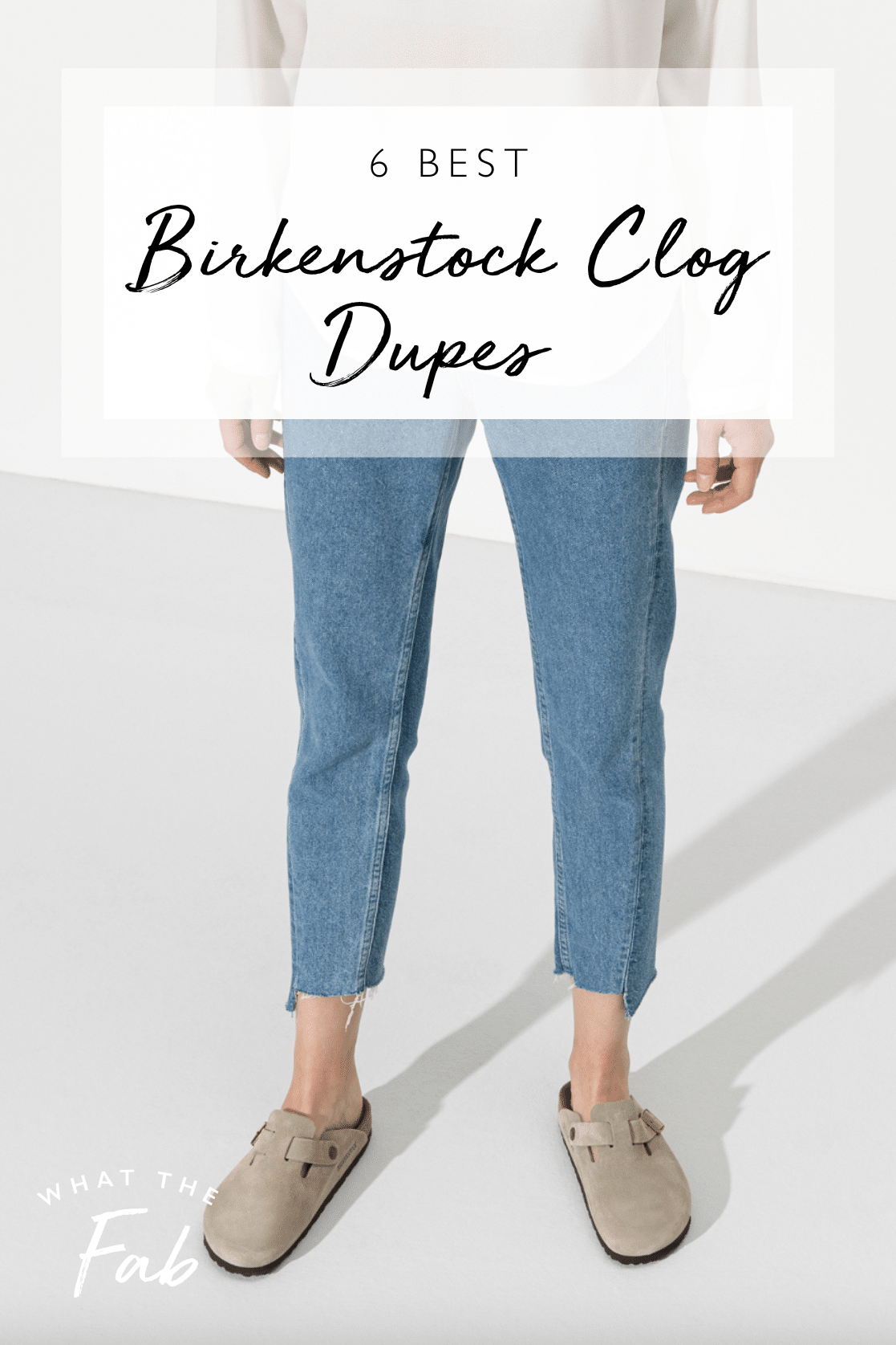 Best Birkenstock clog dupes, by blogger What The Fab
