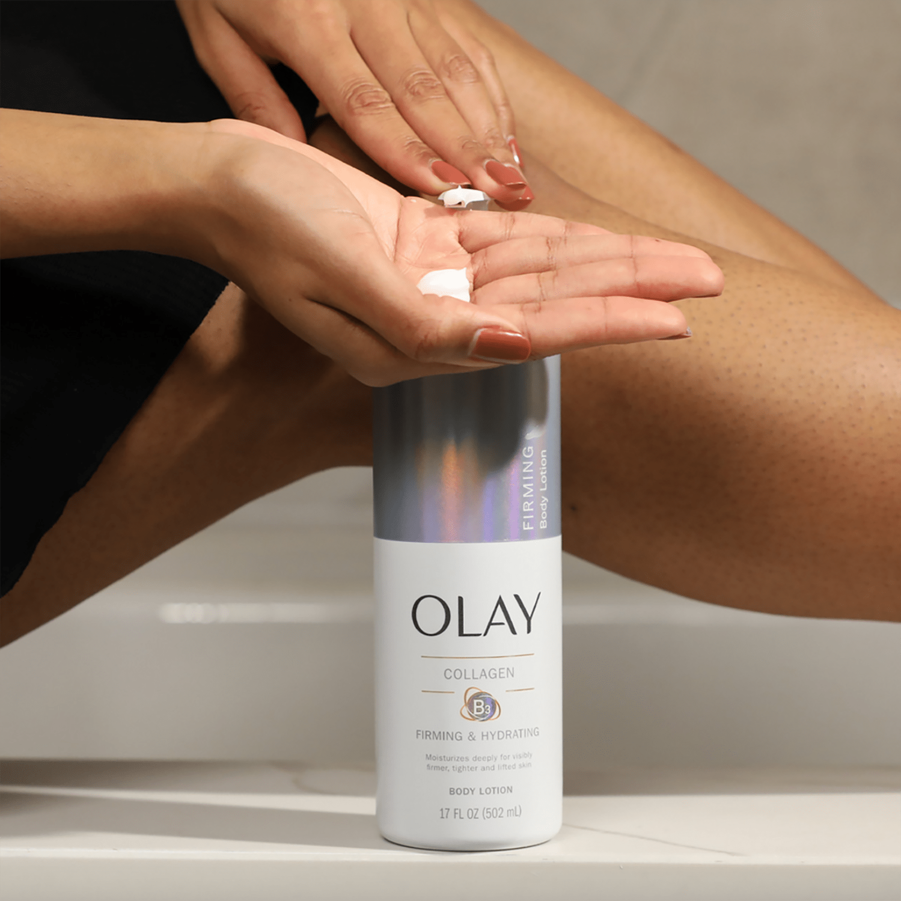 The best lotion for crepey skin on arms and legs, by beauty blogger What The Fab