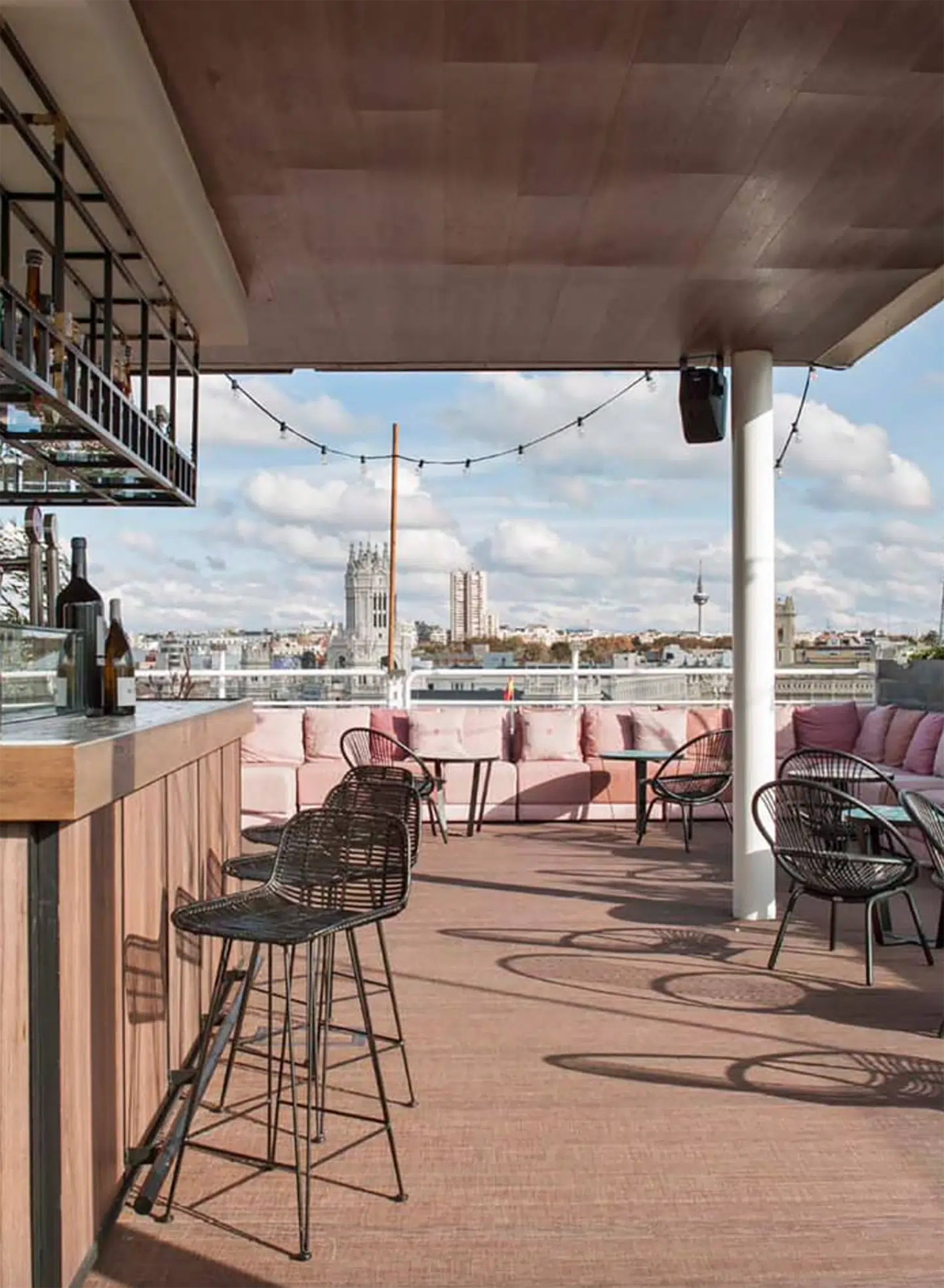 Can't-miss Madrid rooftop bars, by travel blogger What The Fab