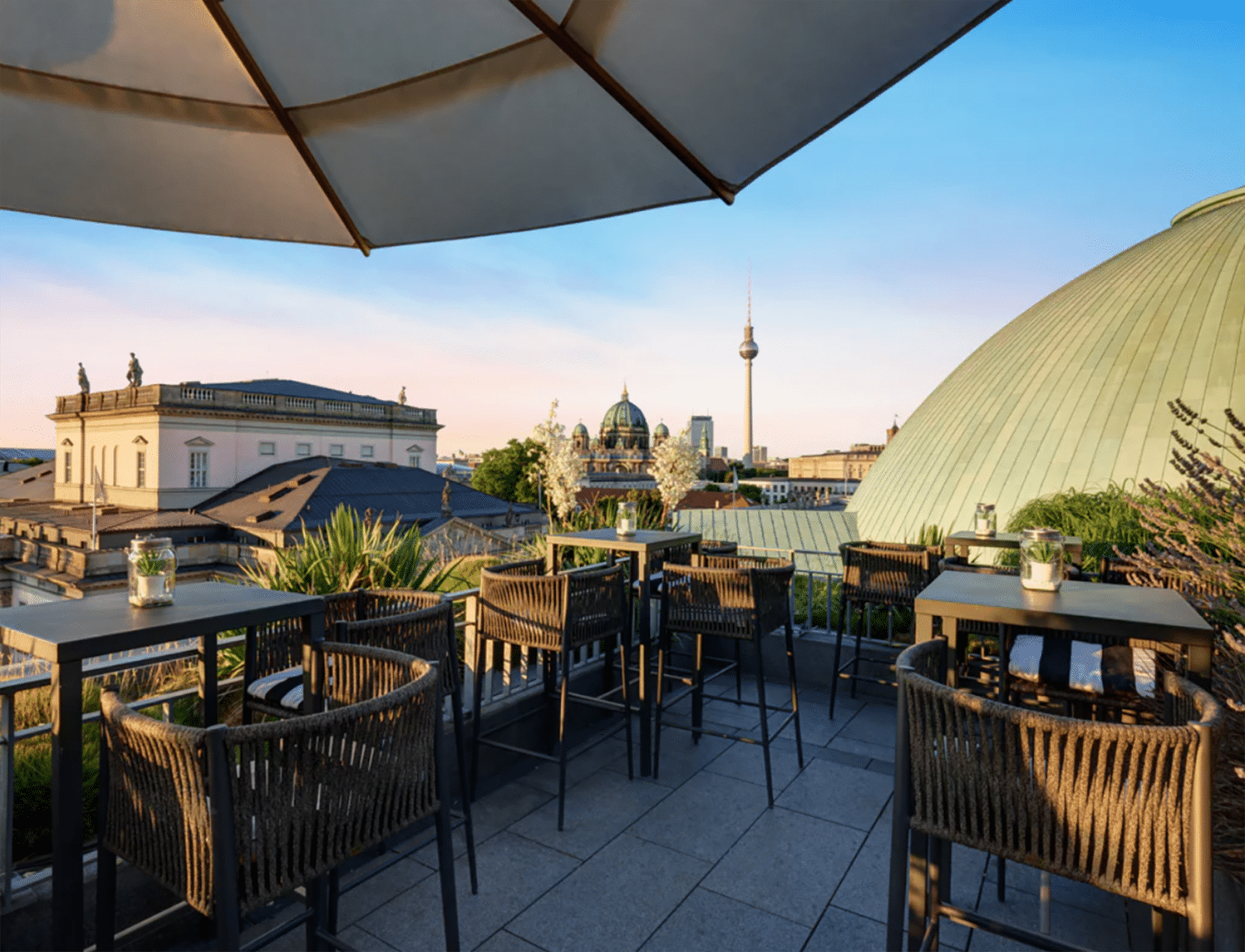 Best rooftop bars Berlin is home to, by travel blogger What The Fab