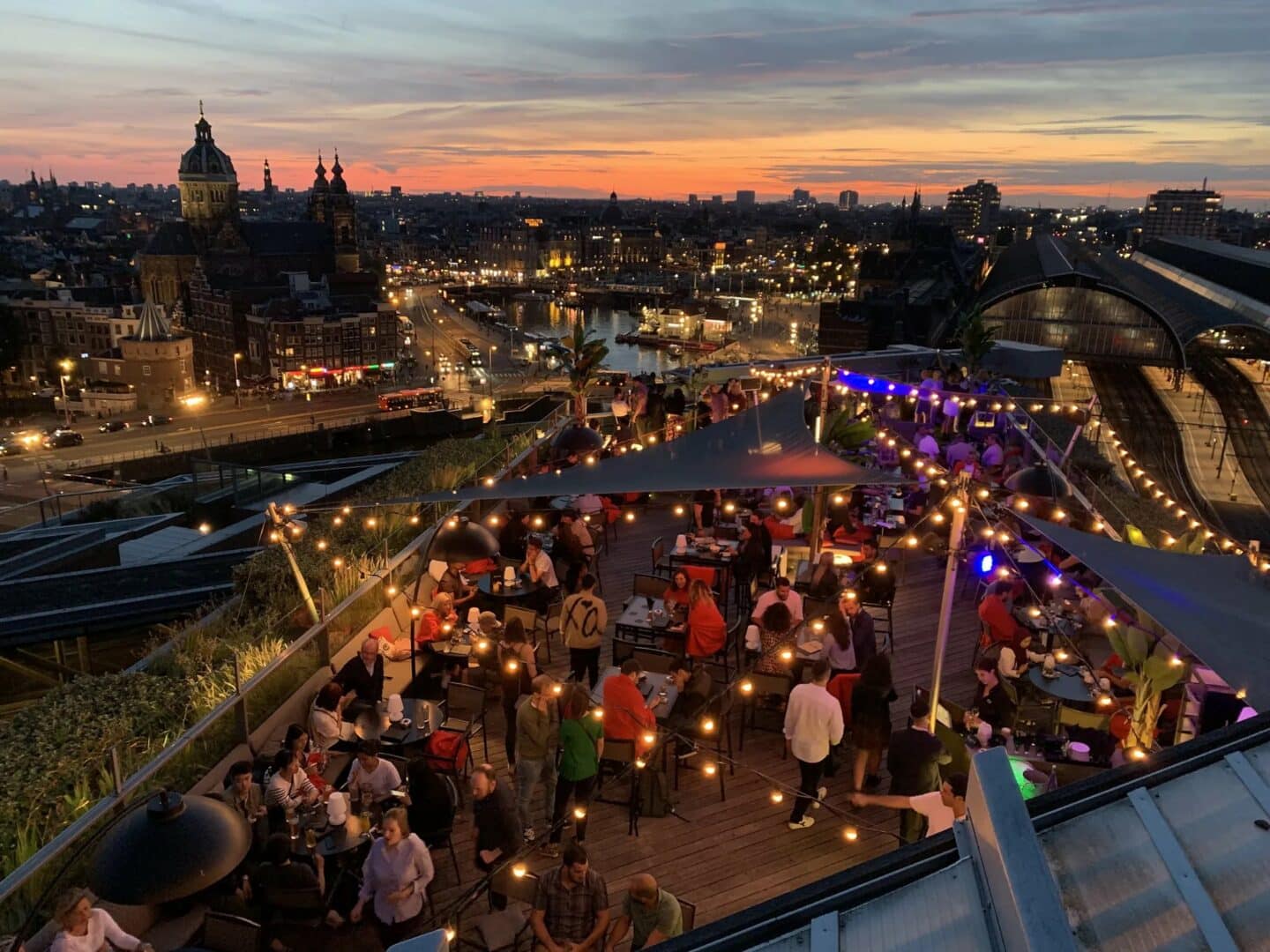 Rooftop bars in Amsterdam by travel blogger What The Fab