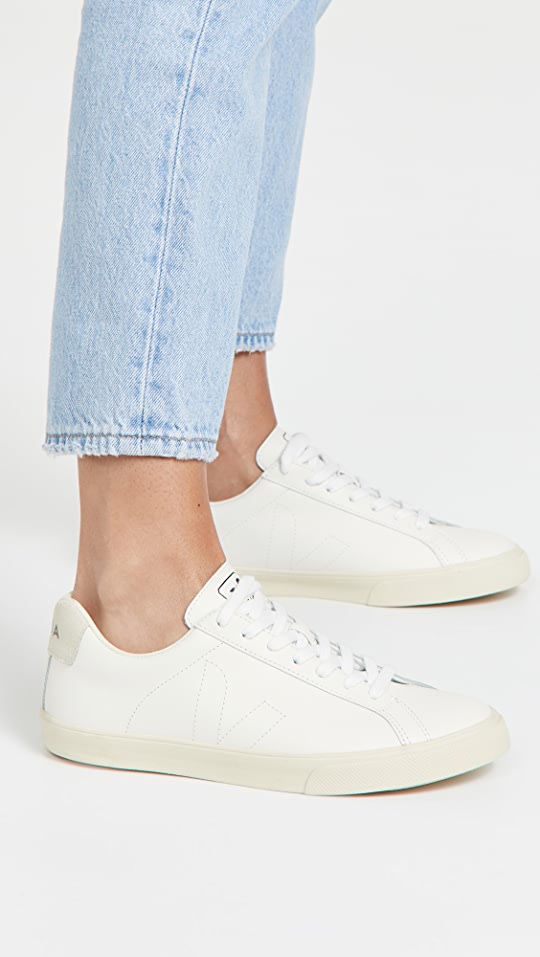 Veja Esplar Low Sneakers in white leather.