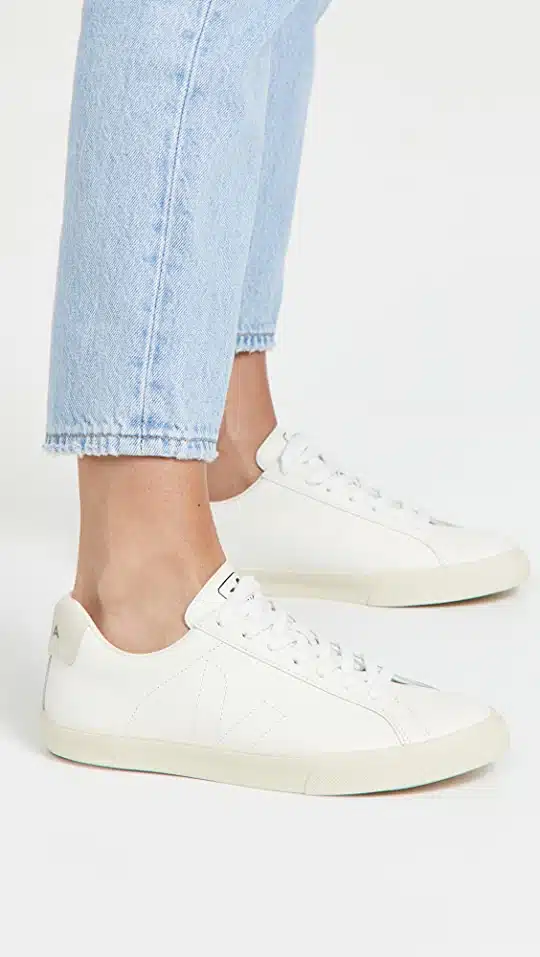 Veja Esplar Low Sneakers in white leather.