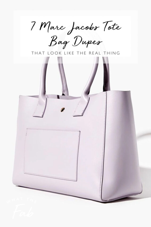 7 Marc Jacobs Tote Bag Dupe Picks That Look Like the Real Thing