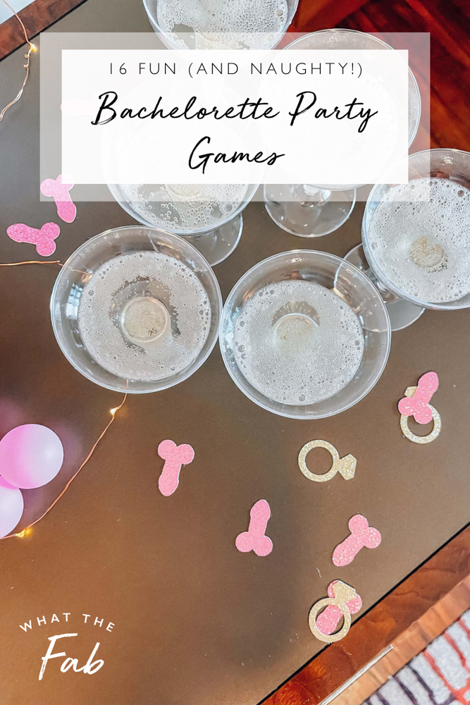 Fun bachelorette party games, by wedding blogger What The Fab