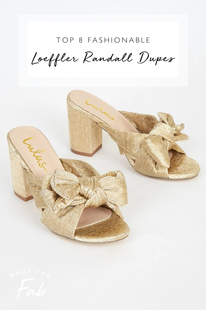 Loeffler Randall dupe picks, by fashion blogger What The Fab