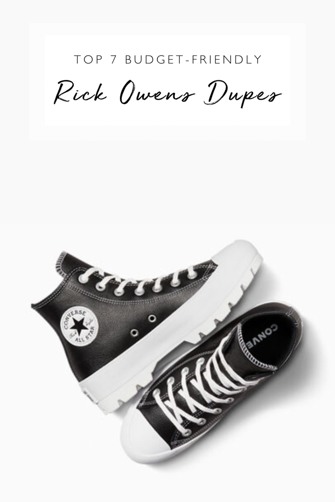 Top Rick Owens dupes, by fashion blogger What The Fab
