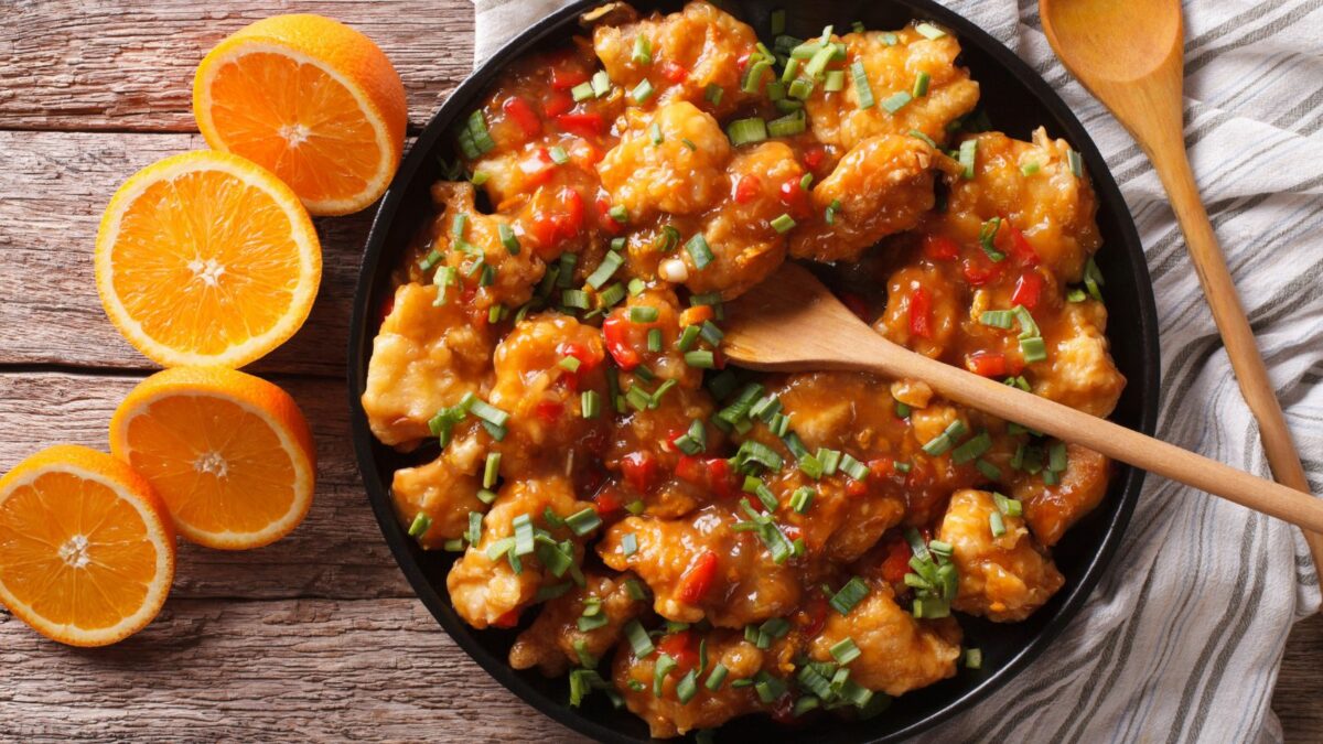 Trader Joe's orange chicken meal recipes, by lifestyle blogger What the Fab