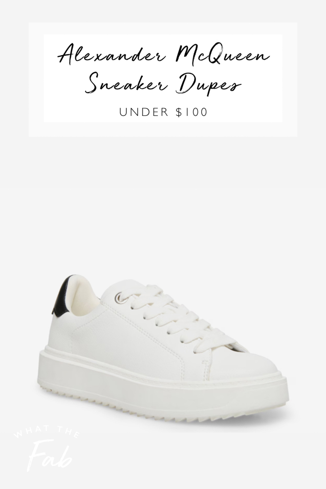 Alexander McQueen sneaker dupe picks, by fashion blogger What The Fab
