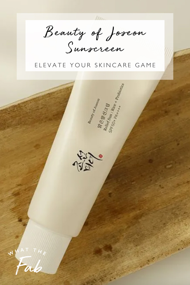 Beauty of Joseon sunscreen review, by beauty blogger What The Fab